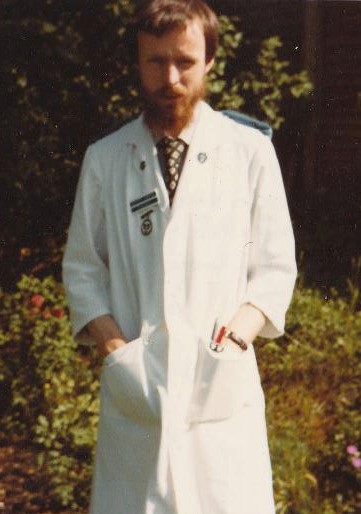 Pete Luce in 1979 already a qualified nurse